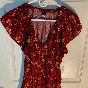 Old Navy Brand New Casual Blouse Short Sleeve Shirt Size L